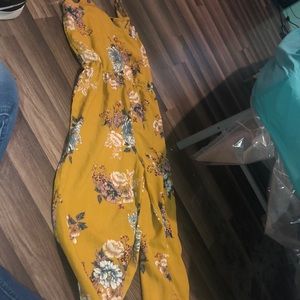 Yellow Floral Romper